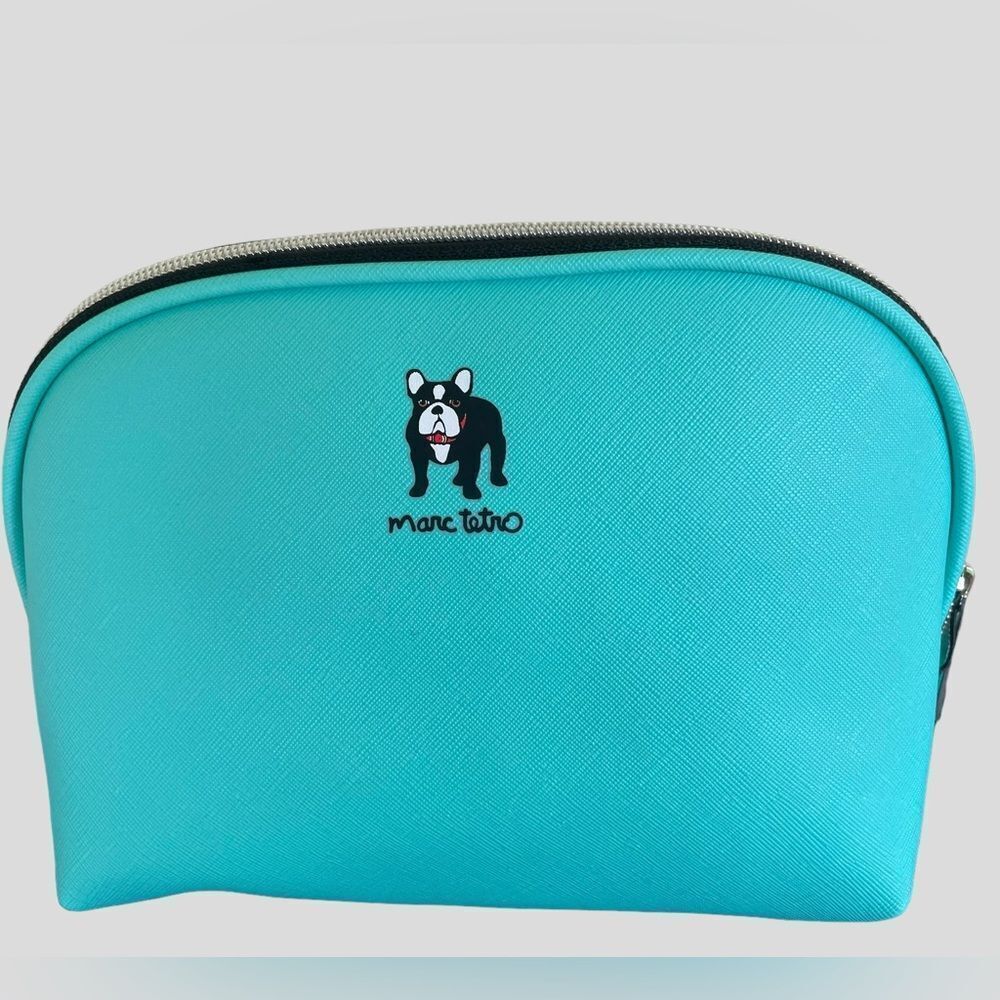 Marc Tetro French Bulldog Cosmetic Bag NWT - Picture 3 of 7